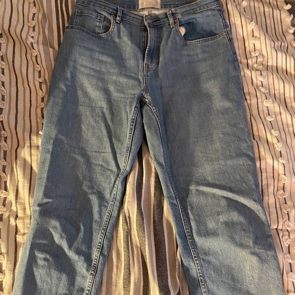 Everlane high waist straight jean